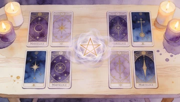 Carlota vidente natural con tarot de Marsella y lectura emocional